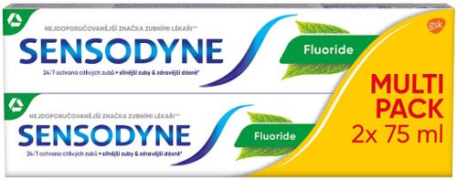 Sensodyne zubn pasta Fluoride 2x75 ml